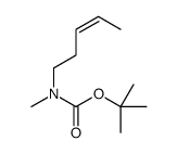 tert-butyl N-methyl-N-pent-3-enylcarbamate结构式