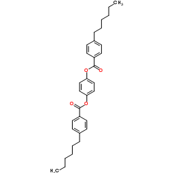 1,4-Phenylene bis(4-hexylbenzoate) Structure