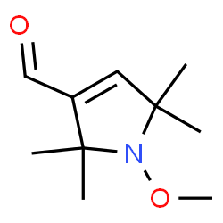 1H-Pyrrole-3-carboxaldehyde,2,5-dihydro-1-methoxy-2,2,5,5-tetramethyl-(9CI)结构式