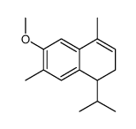 6-methoxy-4,7-dimethyl-1-propan-2-yl-1,2-dihydronaphthalene结构式