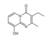 3-Ethyl-9-hydroxy-2-methyl-4H-pyrido[1,2-a]pyrimidin-4-one结构式