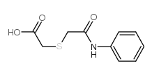 2-[(2-anilino-2-oxoethyl)sulfanyl]acetic acid structure