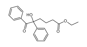 ethyl 5-hydroxy-6-oxo-5,6-diphenylhexanoate结构式