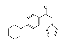 1-(4-cyclohexylphenyl)-2-imidazol-1-ylethanone Structure