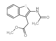 Benzo[b]thiophene-3-aceticacid, 2-(acetylamino)-, methyl ester picture