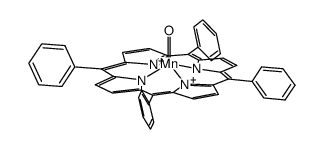 {Mn(O)(tetraphenylporphyrin(2-))} structure