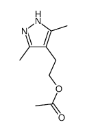 3,5-dimethyl-4-(2-acetoxyethyl)pyrazole Structure