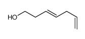 hepta-3,6-dien-1-ol Structure