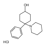 4-phenyl-4-piperidin-1-ylcyclohexan-1-ol,hydrochloride结构式