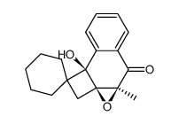 (2aS,3aS,8bS)-8b-hydroxy-3a-methyl-2H,3aH-spiro[cyclobuta[1,2]naphtho[2,3-b]oxirene-1,1'-cyclohexan]-4(8bH)-one结构式