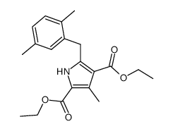 diethyl 3-methyl-5-(p-xylylmethyl)pyrrole-2,4-dicarboxylate Structure