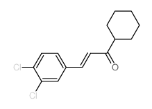 1-cyclohexyl-3-(3,4-dichlorophenyl)prop-2-en-1-one Structure