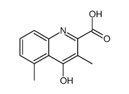 4-hydroxy-3,5-dimethyl-quinoline-2-carboxylic acid结构式