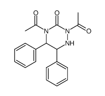 2,4-diacetyl-5,6-diphenyl-tetrahydro-[1,2,4]triazin-3-one Structure