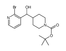 tert-butyl 4-[(2-bromopyridin-3-yl)-hydroxymethyl]piperidine-1-carboxylate Structure