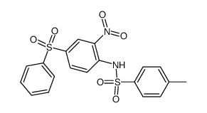 toluene-4-sulfonic acid-(4-benzenesulfonyl-2-nitro-anilide)结构式