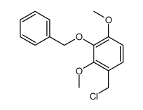 1-(chloromethyl)-2,4-dimethoxy-3-phenylmethoxybenzene结构式