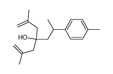 2,6-dimethyl-4-(2'-(4''-methylphenyl)propyl)-1,6-diheptadien-4-ol结构式