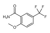 2-METHOXY-5-(TRIFLUOROMETHYL)BENZAMIDE结构式