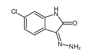 6-Chlor-3-hydrazono-2-oxo-indolin结构式