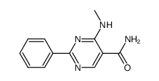 4-(Methylamino)-2-phenylpyrimidine-5-carboxamide结构式