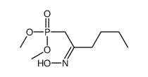 N-(1-dimethoxyphosphorylhexan-2-ylidene)hydroxylamine Structure