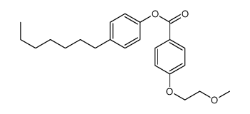 (4-heptylphenyl) 4-(2-methoxyethoxy)benzoate Structure