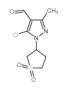 5-CHLORO-1-(1,1-DIOXIDOTETRAHYDROTHIEN-3-YL)-3-METHYL-1H-PYRAZOLE-4-CARBALDEHYDE Structure