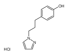 4-<3-(1-pyrazolyl)propyl>phenol hydrochloride Structure