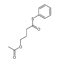 (4-oxo-4-phenylsulfanylbutyl) acetate Structure