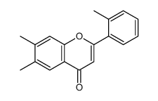 6,7-dimethyl-2-(2-methylphenyl)chromen-4-one结构式