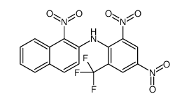 N-[2,4-dinitro-6-(trifluoromethyl)phenyl]-1-nitronaphthalen-2-amine结构式