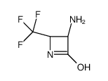 (3S,4R)-3-amino-4-(trifluoromethyl)azetidin-2-one Structure