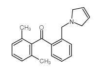 2,6-DIMETHYL-2'-(3-PYRROLINOMETHYL) BENZOPHENONE结构式