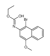 ethyl N-(1-bromo-4-methoxynaphthalen-2-yl)carbamate Structure