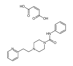 1-(N-phenylcarbamoyl)-4-<2-(2-pyridyl)ethyl>piperazine maleate Structure