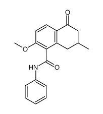 2-methoxy-7-methyl-5-oxo-N-phenyl-5,6,7,8-tetrahydronaphthalene-1-carboxamide Structure