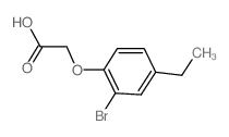 2-(2-Bromo-4-ethylphenoxy)acetic acid structure