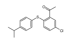 1-[5-chloro-2-(4-propan-2-ylphenyl)sulfanylphenyl]ethanone Structure