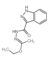 N-(1-ethoxyethylideneamino)-1H-indazole-3-carboxamide Structure