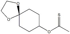 S-1,4-dioxaspiro[4.5]decan-8-yl ethanethioate Structure