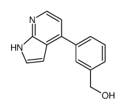 [3-(1H-吡咯并[2,3-b]吡啶-4-基)-苯基]甲醇结构式