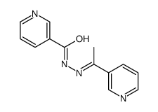 N-[(Z)-1-pyridin-3-ylethylideneamino]pyridine-3-carboxamide结构式