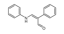 3-anilino-2-phenylprop-2-enal结构式