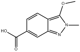 3-Methoxy-2-methyl-2H-indazole-6-carboxylic acid structure