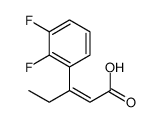 3-(2,3-difluorophenyl)pent-2-enoic acid Structure