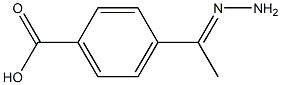 4-(1-hydrazinylideneethyl)Benzoic acid结构式