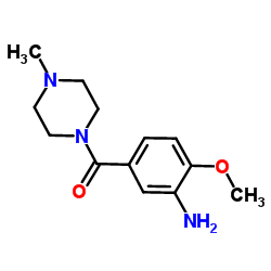 (3-Amino-4-methoxyphenyl)(4-methyl-1-piperazinyl)methanone Structure