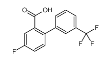 5-fluoro-2-[3-(trifluoromethyl)phenyl]benzoic acid结构式