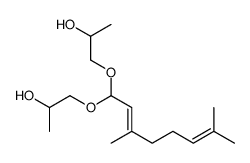 1-[1-(2-hydroxypropoxy)-3,7-dimethylocta-2,6-dienoxy]propan-2-ol结构式